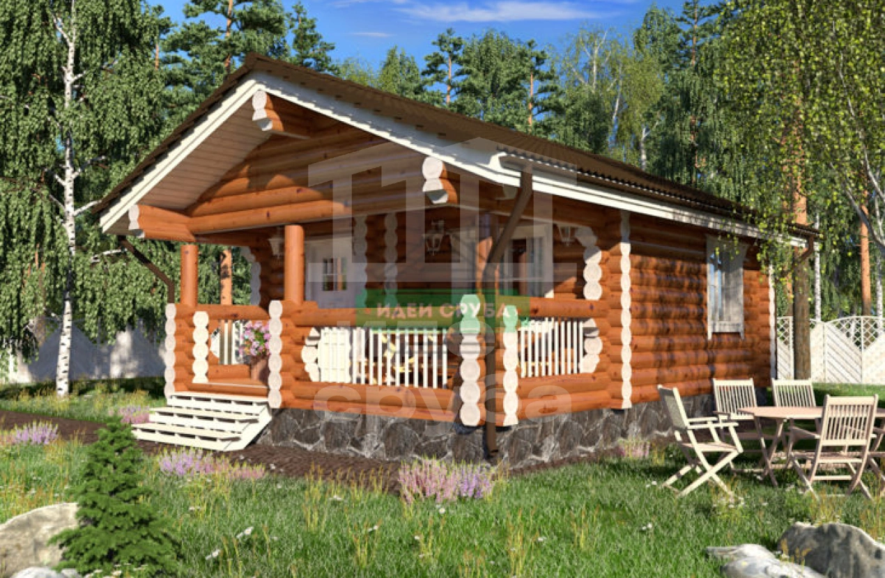 Проект бани Ромашка